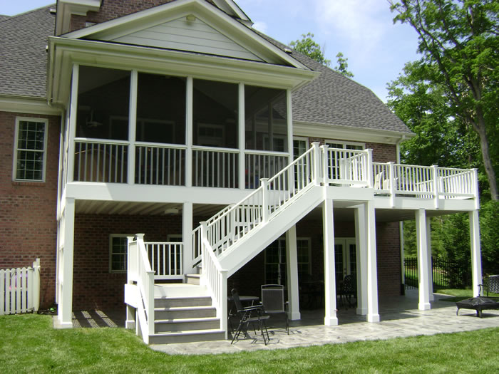 Custom built porches