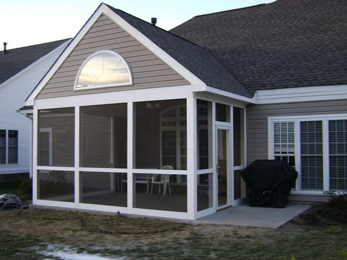 Custom built porches