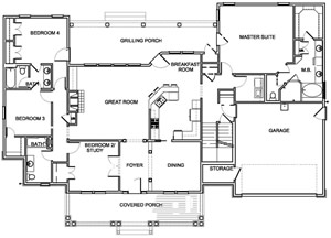 View sample home plans from AF Ross Builders