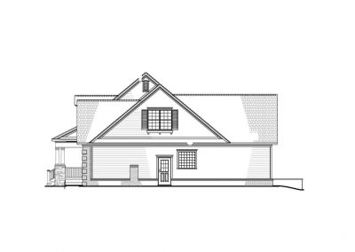 Home Plan 1 Right Elevation