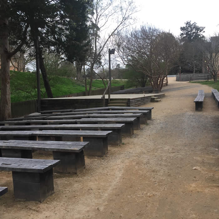 Colonial Williamsburg Outdoor Stage and Benches Project