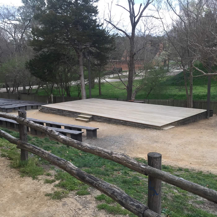 Colonial Williamsburg Outdoor Stage and Benches Project