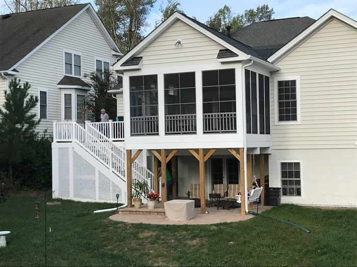 Custom Porch project from AF Ross LLC